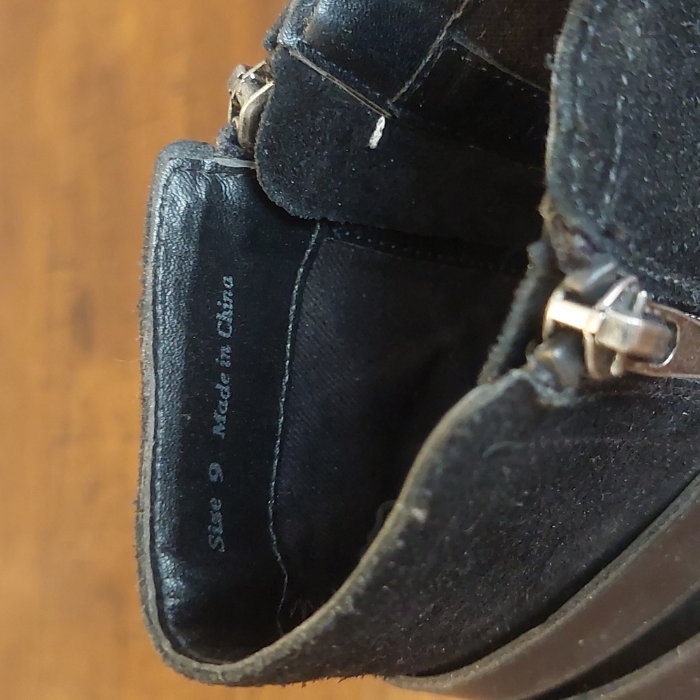 Dolce Vita Black Suede Booties - Picture 6 of 9